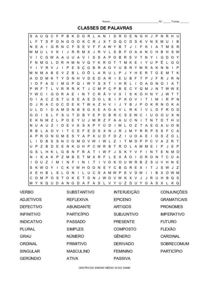 jogo de palavras gigante para imprimir