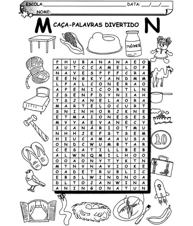 jogo de palavras gigante para imprimir