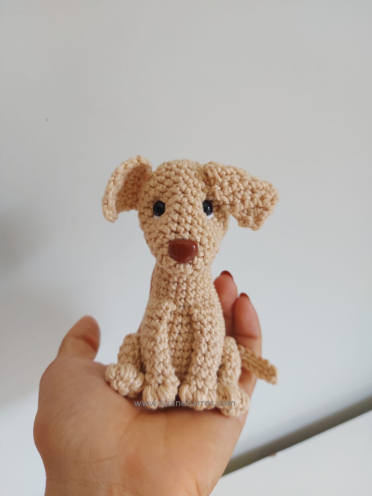 amigurumi cachorro pug