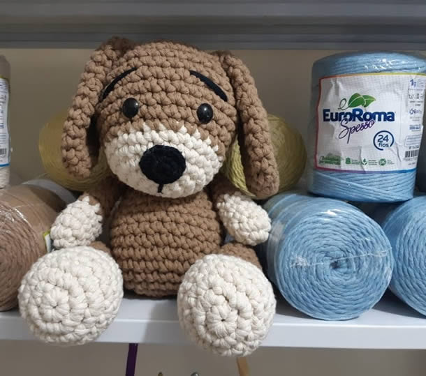 cachorro amigurumi raça