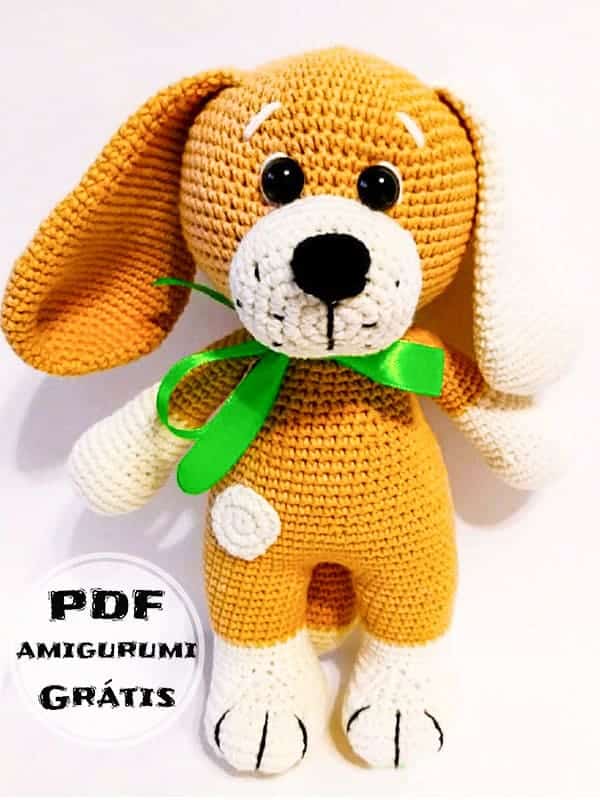 cachorro amigurumi viralata