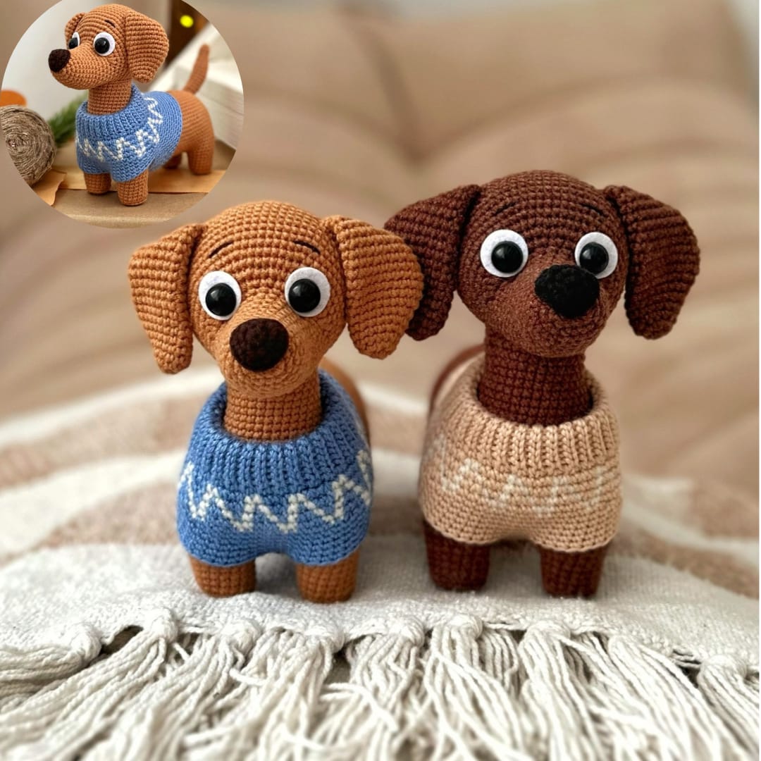 como fazer cachorro amigurumi