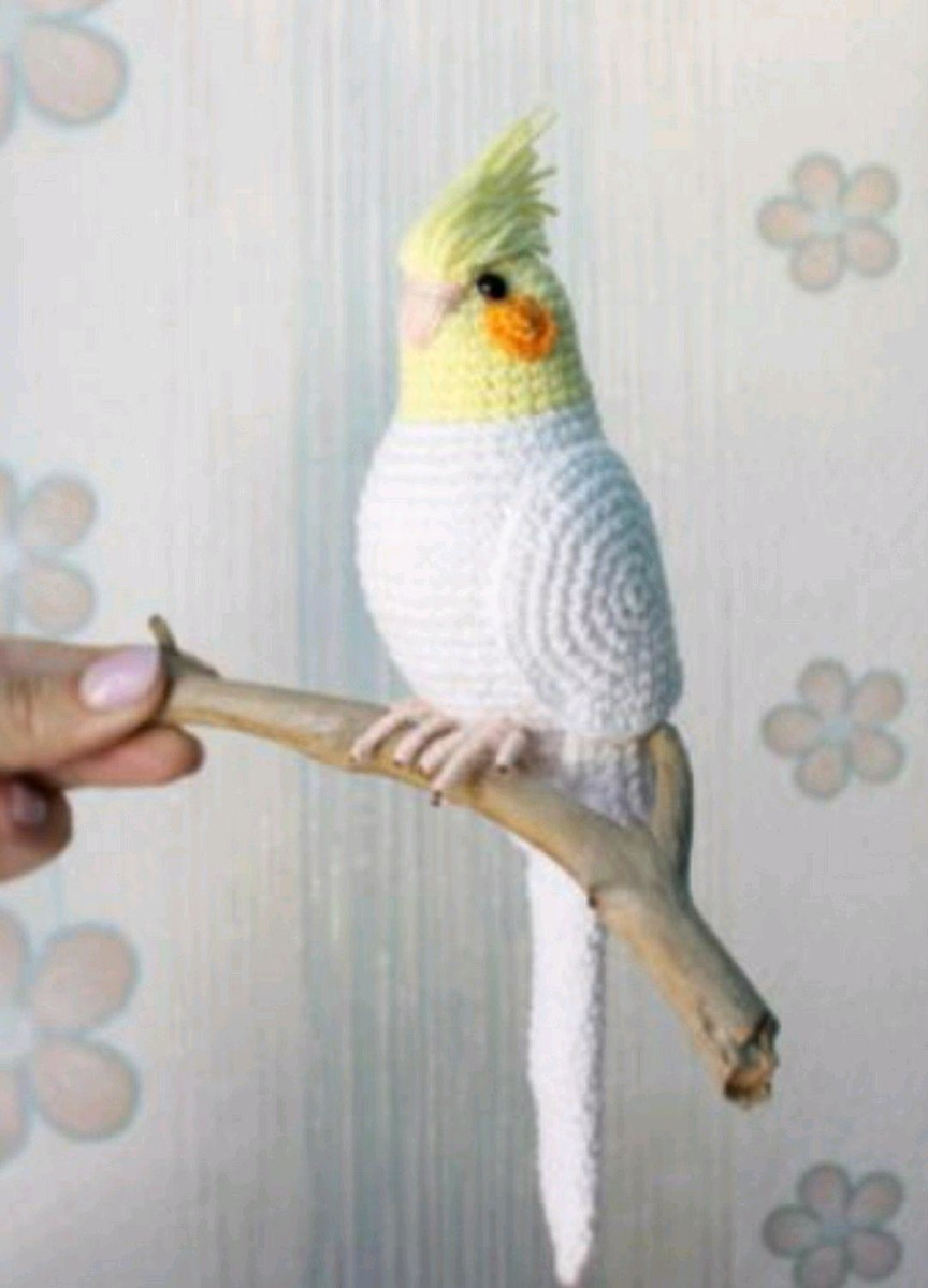 amigurumi de pássaro