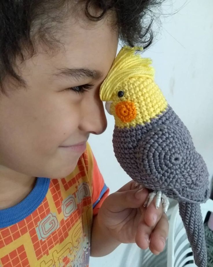 calopsita amigurumi padrão