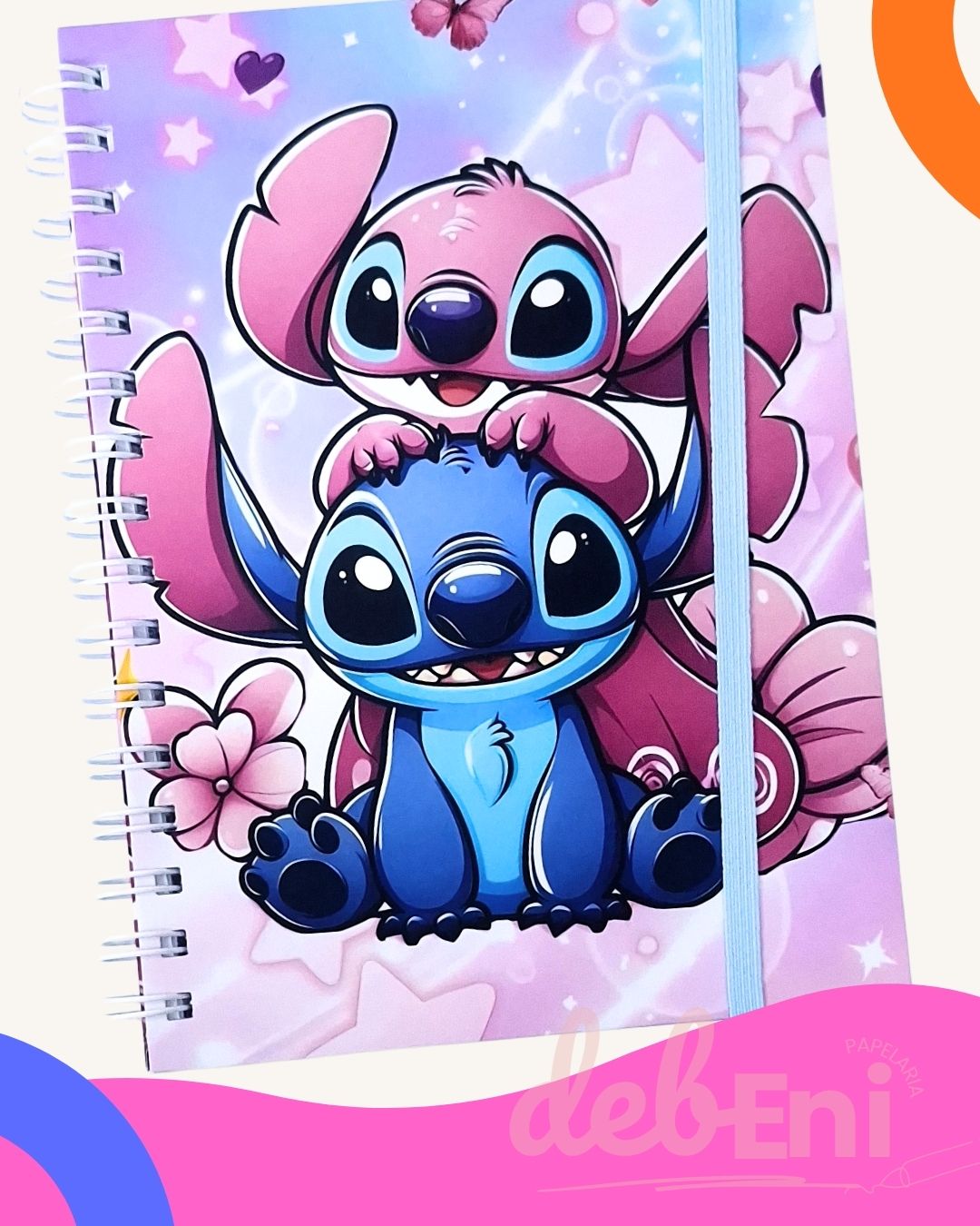 caderno Stitch personalizado