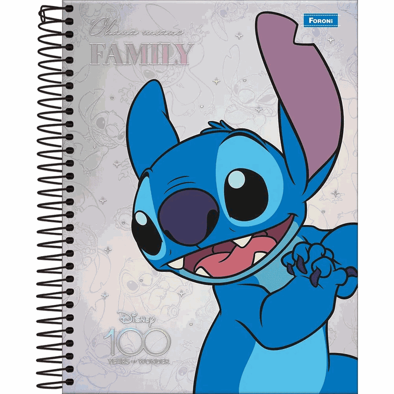 caderno Stitch personalizado