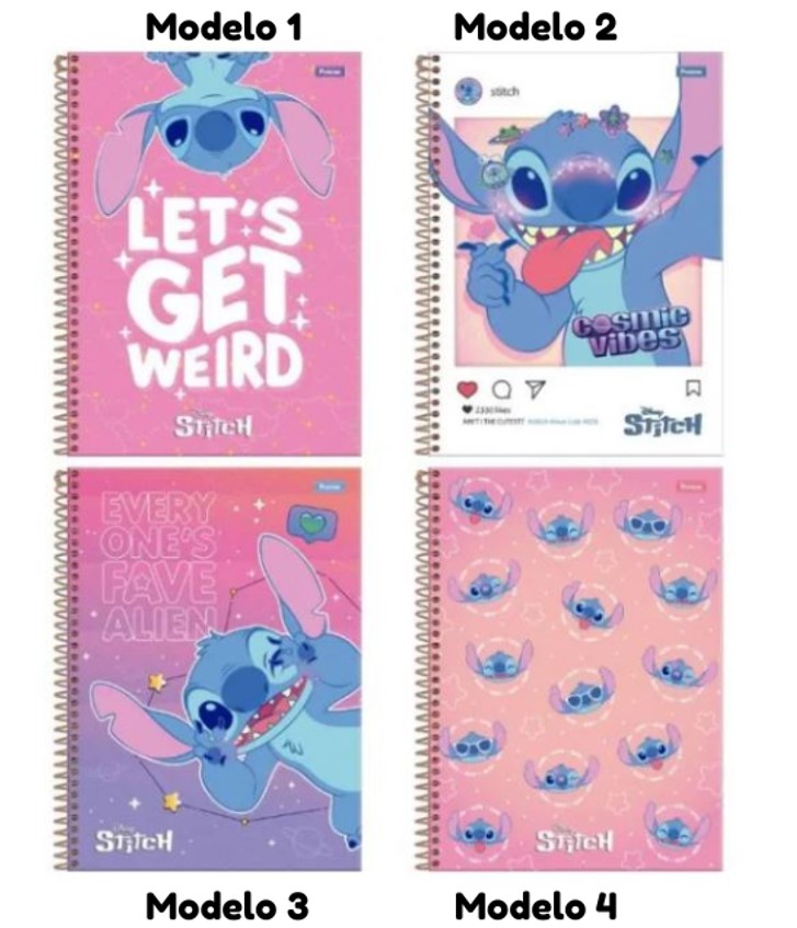 arquivo digital capa caderno Stitch