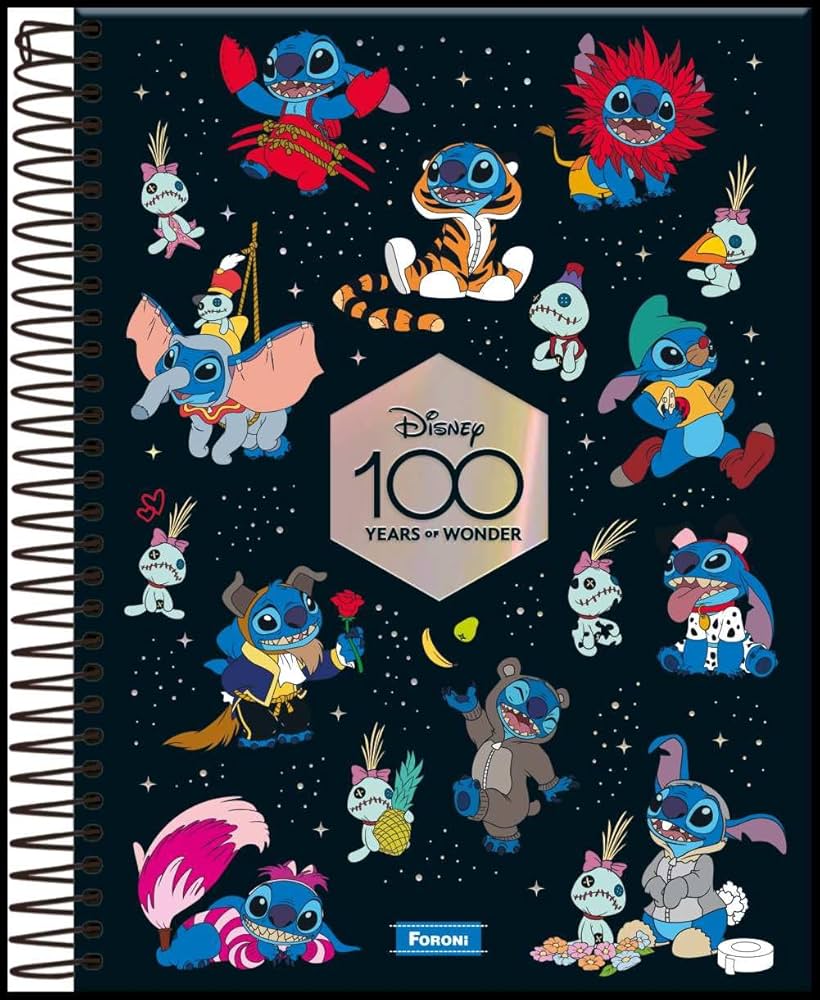 caderno Stitch para imprimir