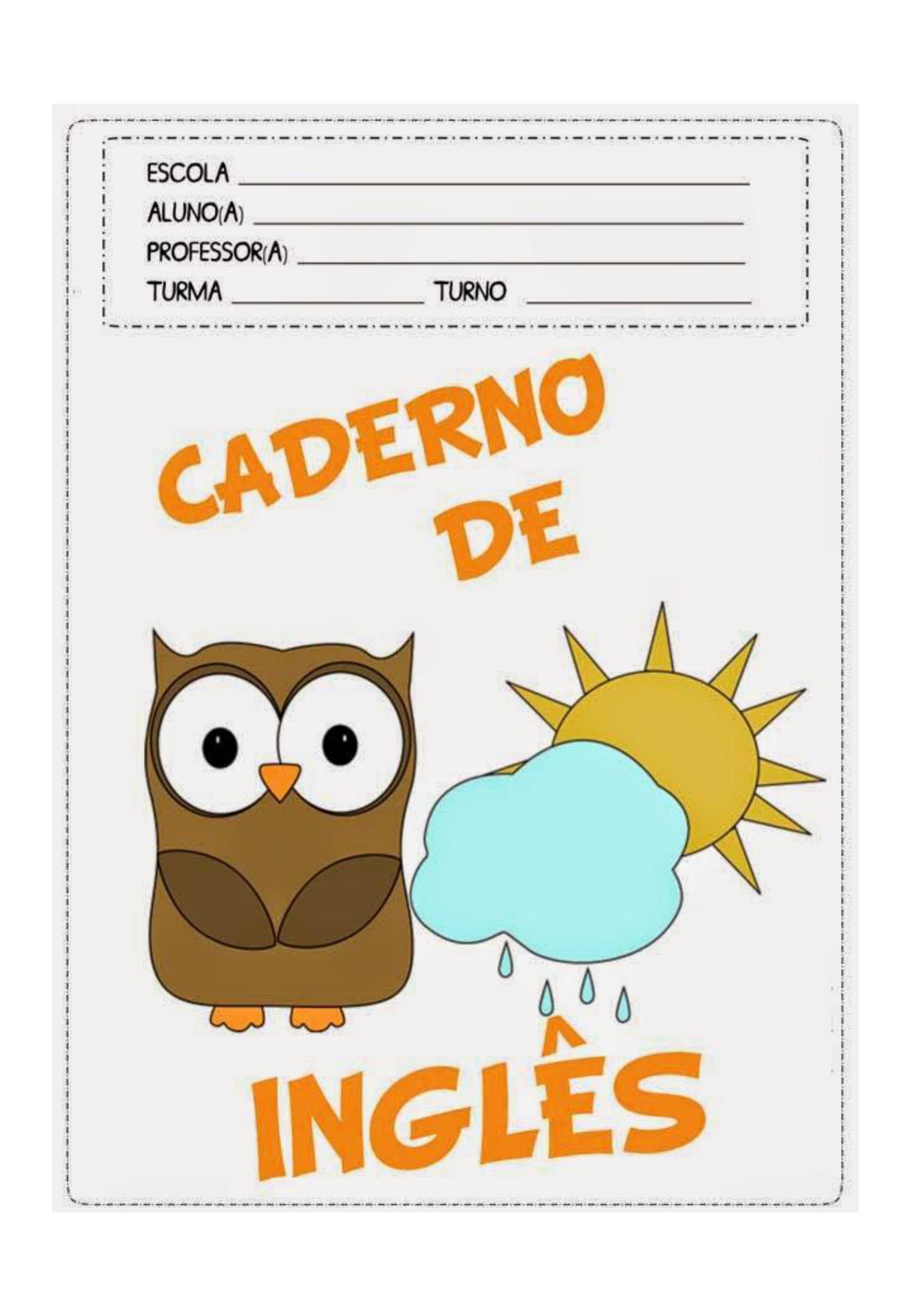 modelos de capa de caderno grátis