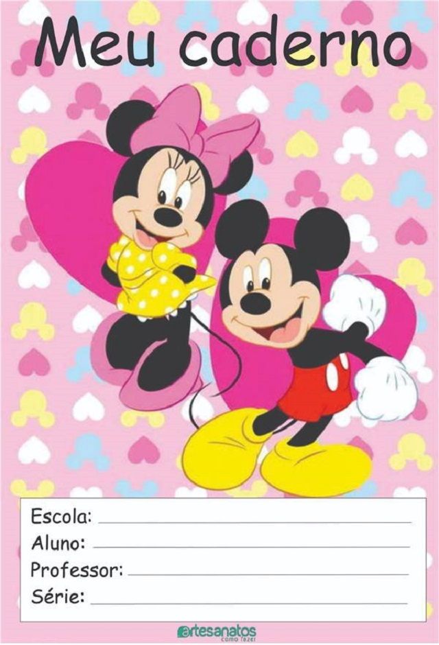 capa de caderno A4 para imprimir