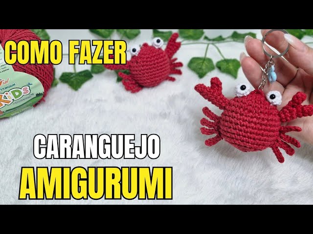 caranguejo de crochê