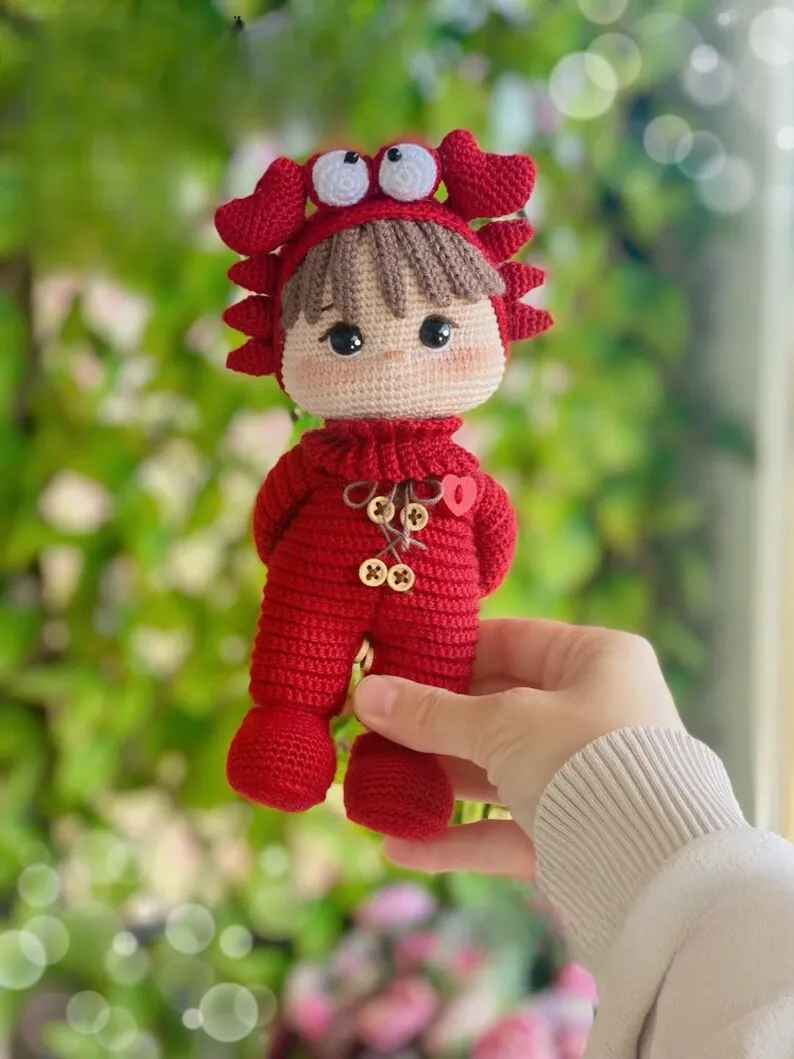 amigurumi crustáceo