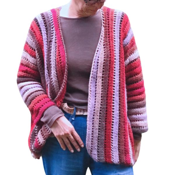 cardigan crochê