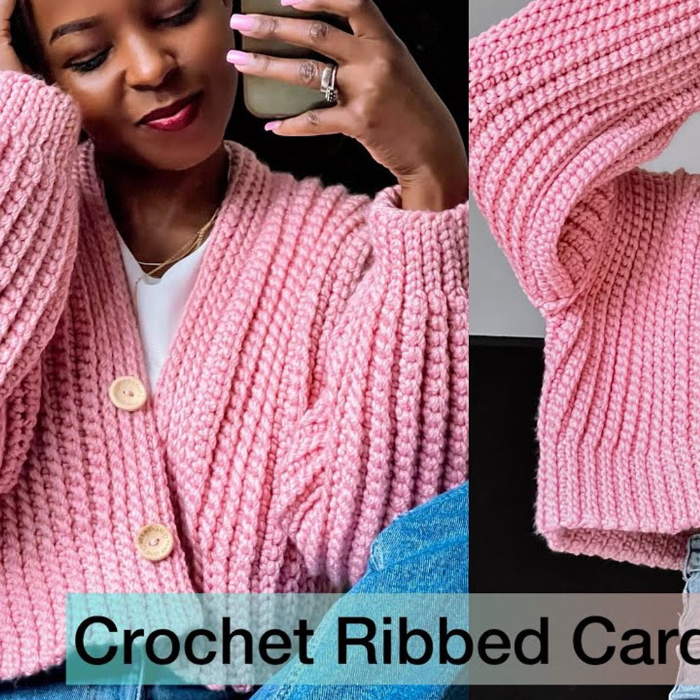 cardigan crochê