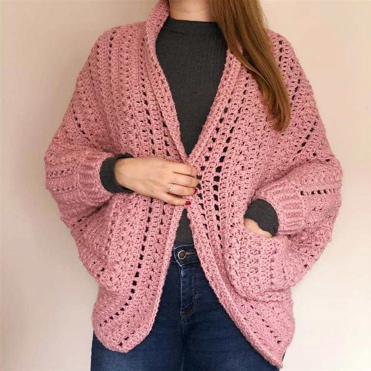 cardigan crochê