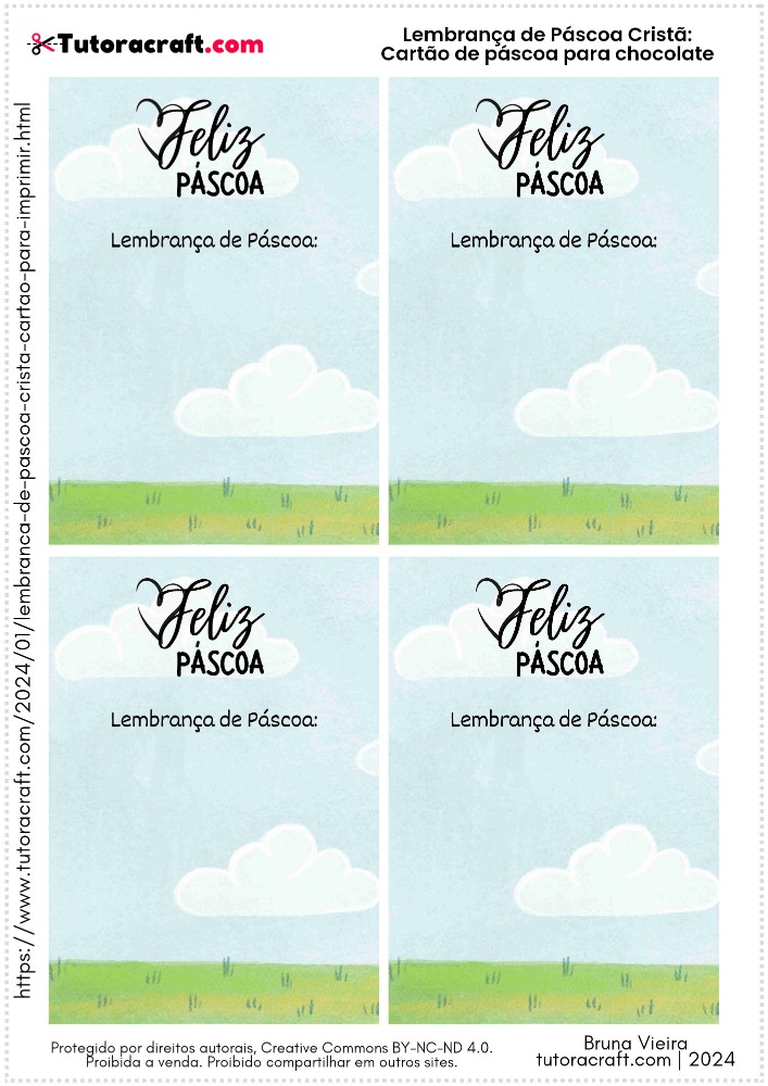 criar cartão de páscoa personalizado