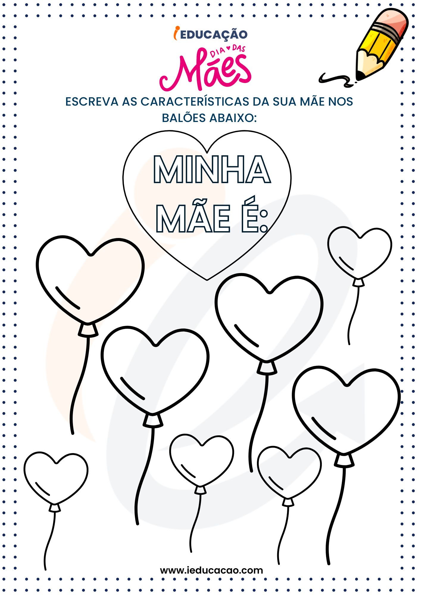 cartão dia das mães feito à mão educação infantil