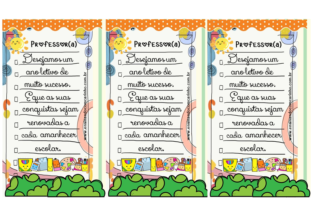 desenho de cartão para professora para colorir