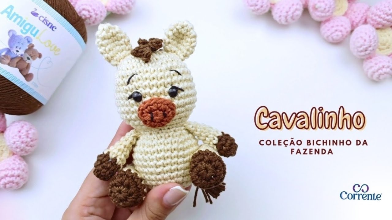 receita de cavalo amigurumi