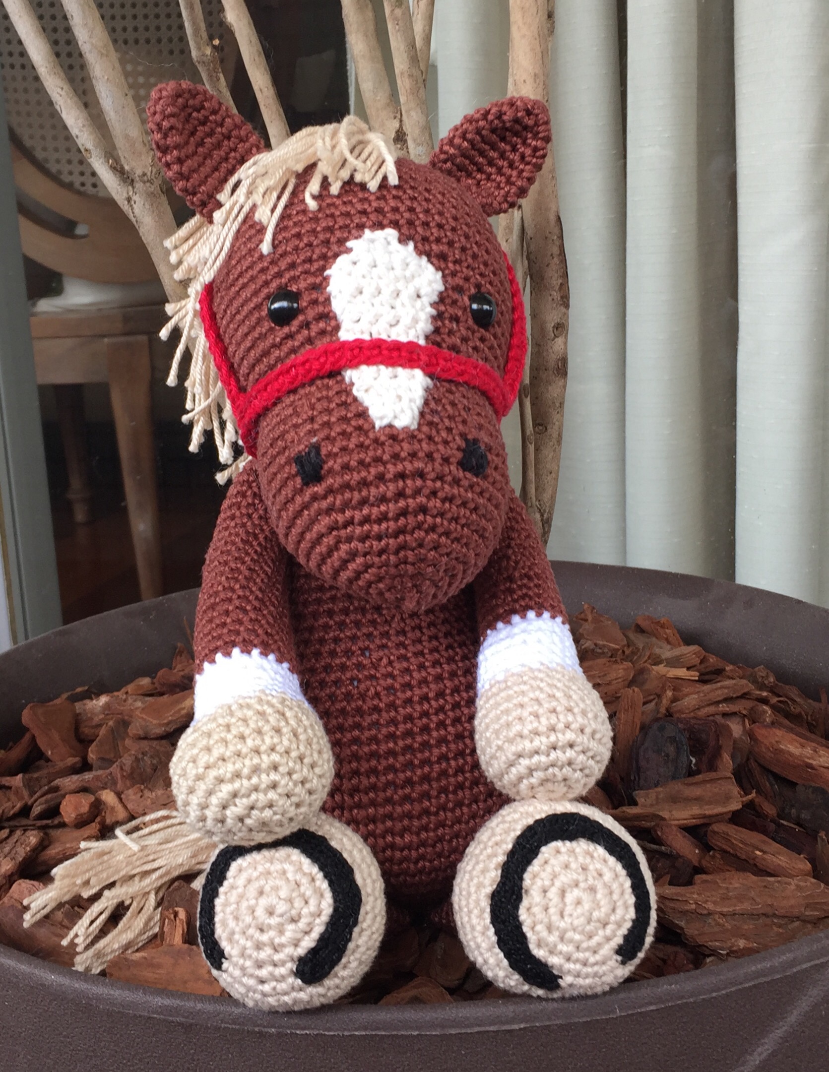 receita de cavalo amigurumi