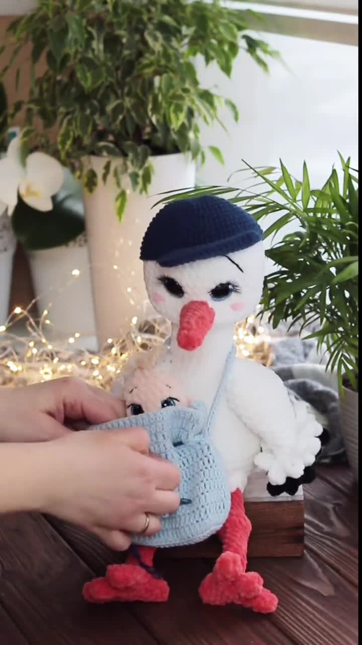 cegonha amigurumi passo a passo