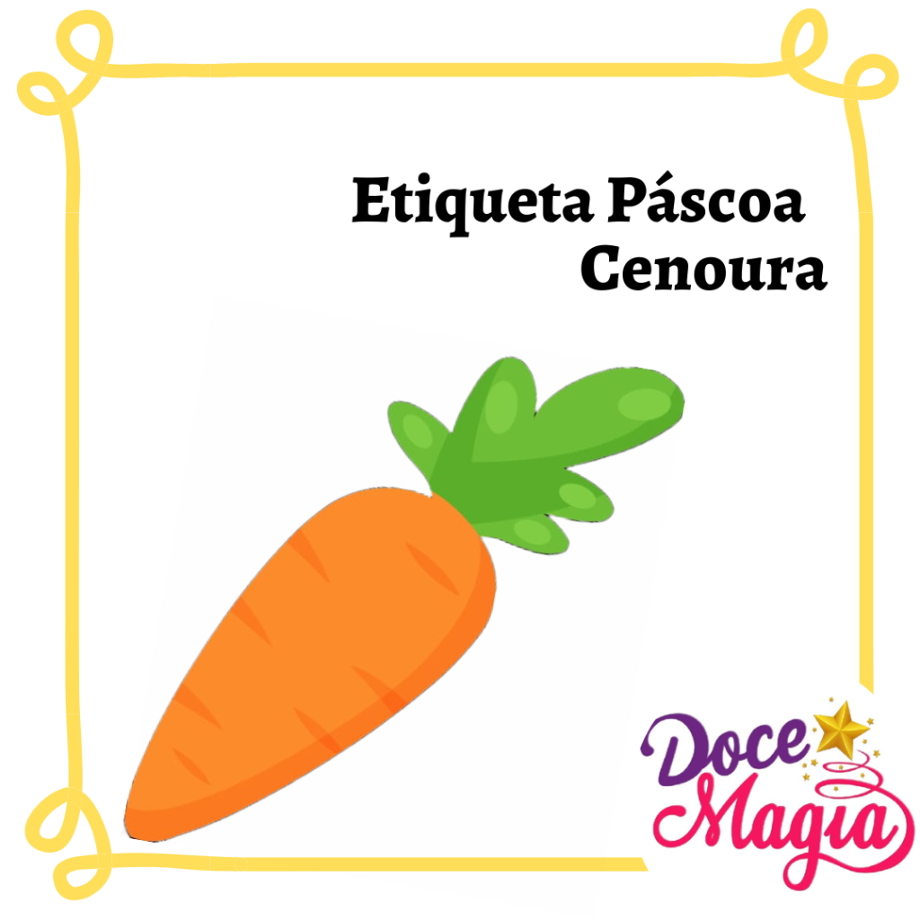 cenourinha de páscoa molde