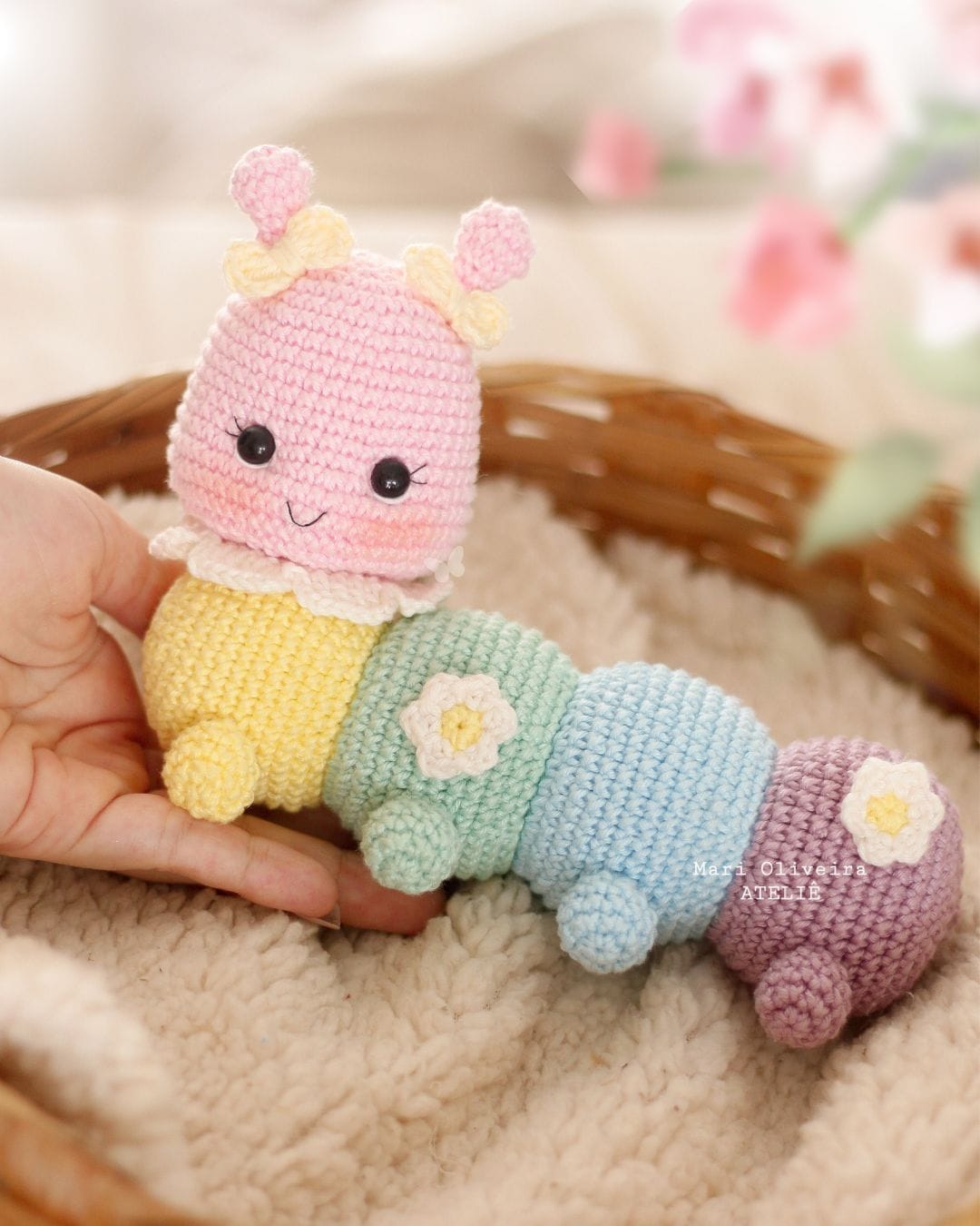 Centopeia amigurumi personalizada