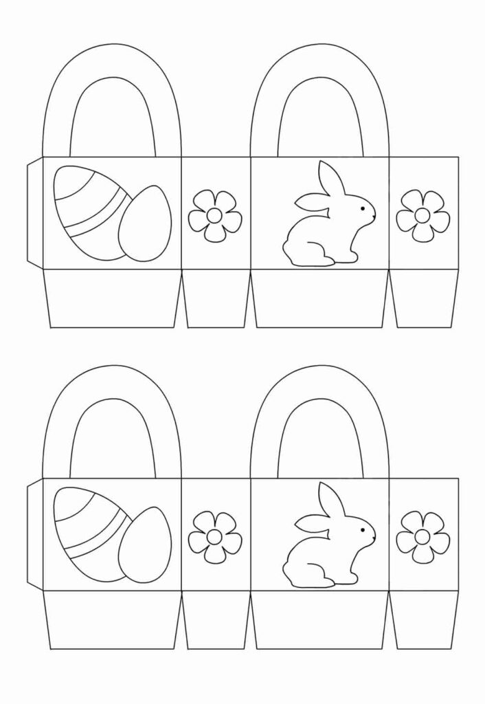como fazer cestinha de páscoa de papel