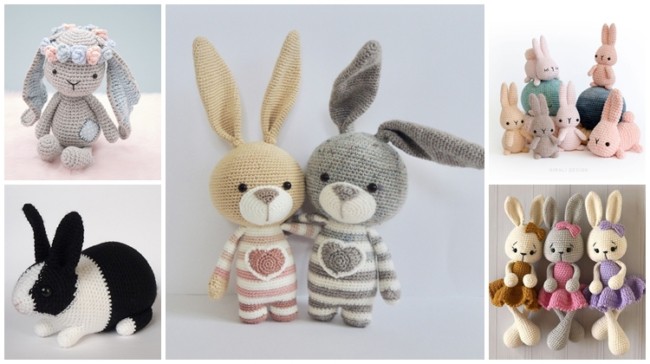 boneca coelhinha amigurumi
