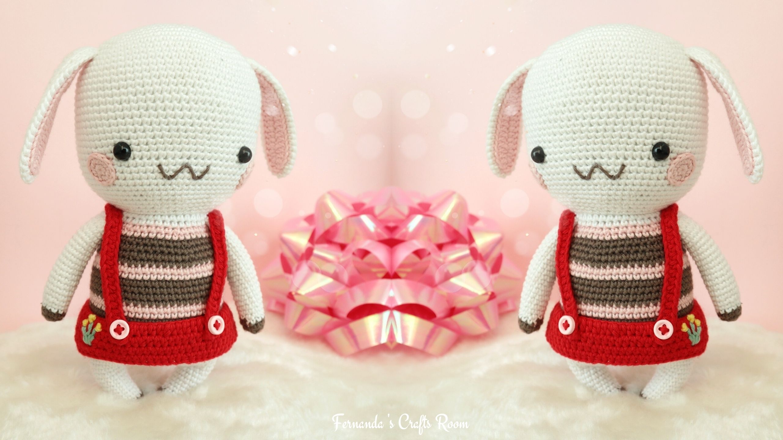 coelho de crochê amigurumi
