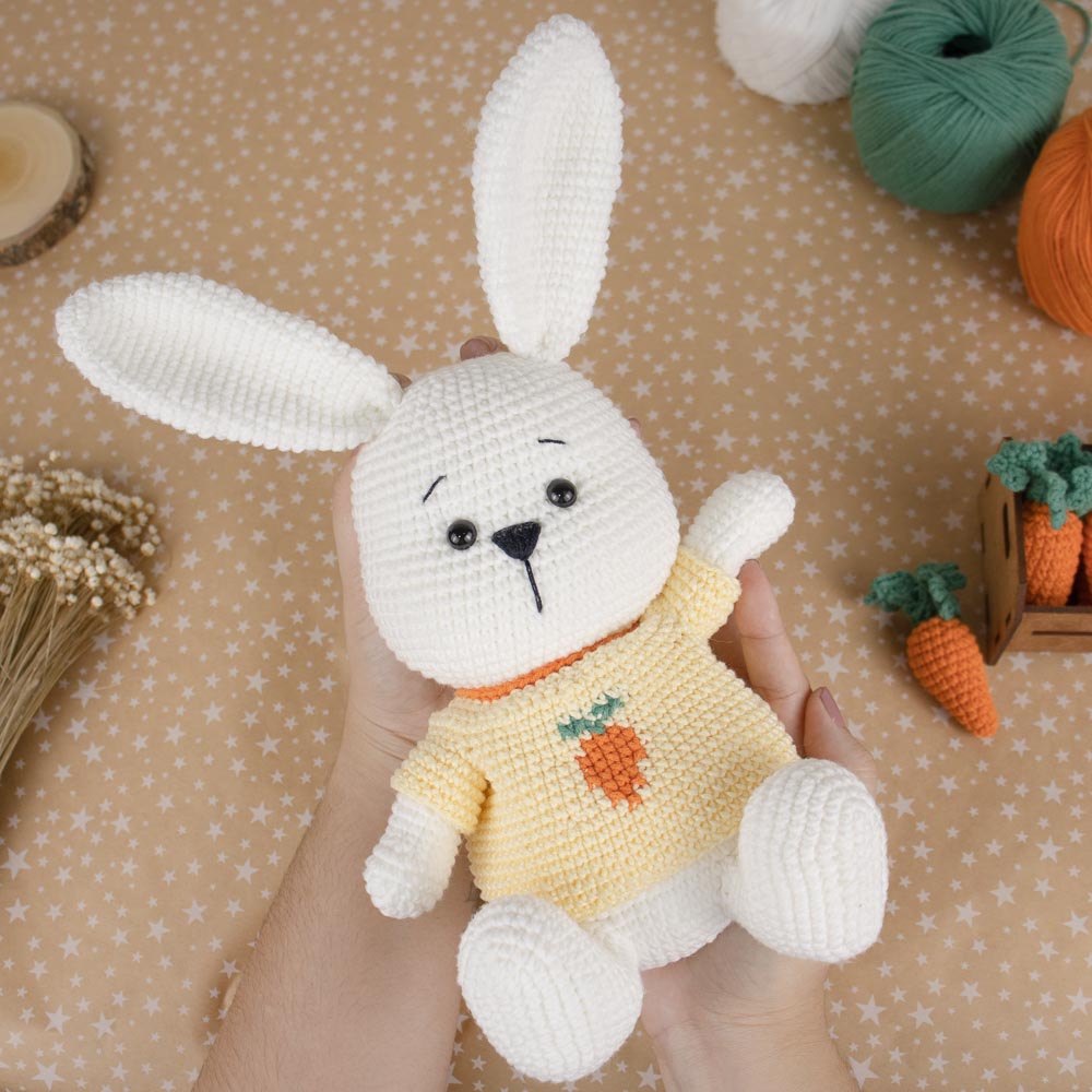coelhinho amigurumi receita