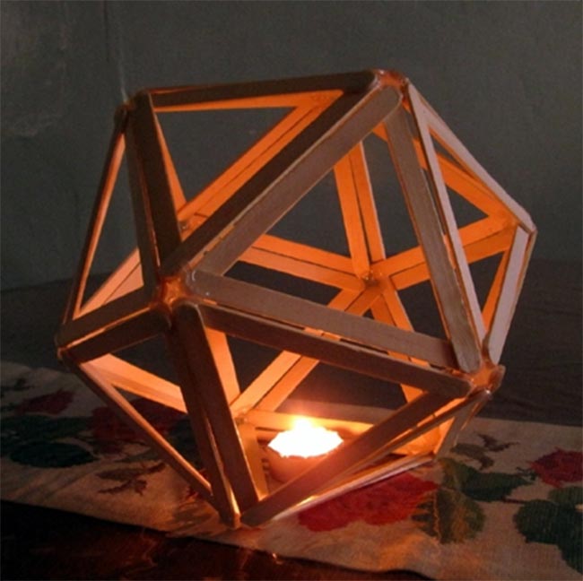 organizador de mesa palito de picolé