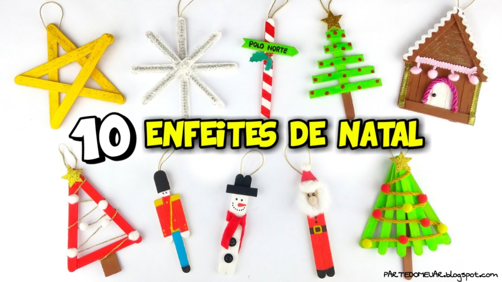 tutorial artesanato palito de picolé