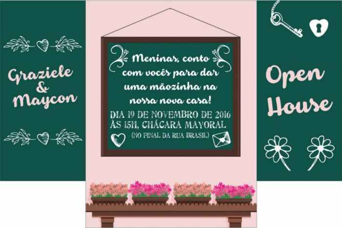 modelo convite chá de casa nova digital