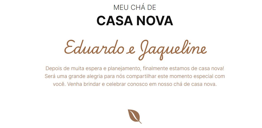 convite chá de casa nova criativo