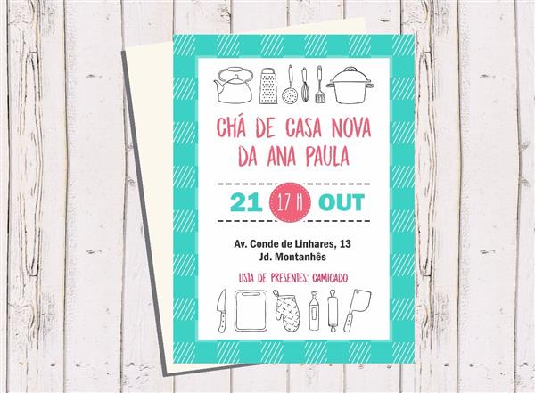 organizar chá de casa nova