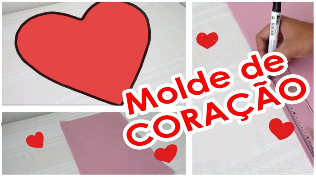 molde de coração para EVA