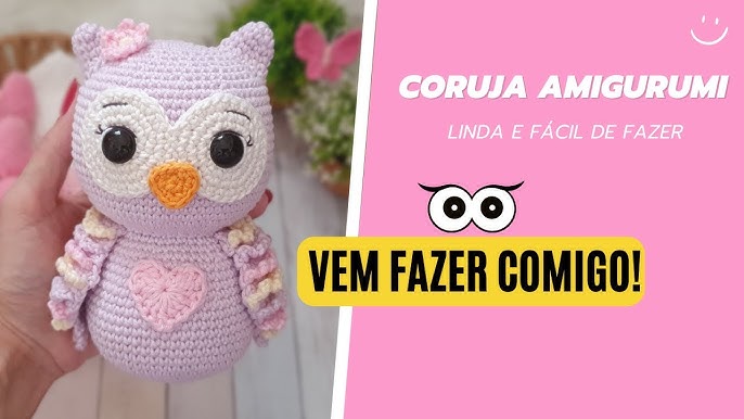 coruja de crochê