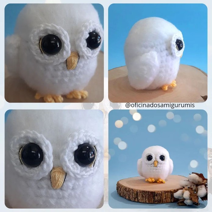 coruja amigurumi fácil
