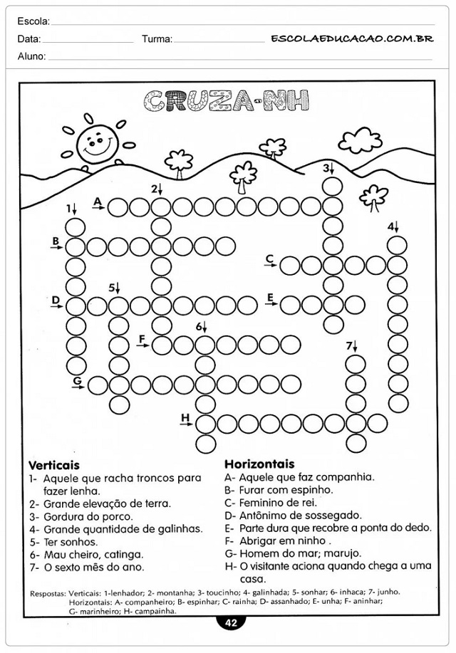 atividades com vogais e consoantes