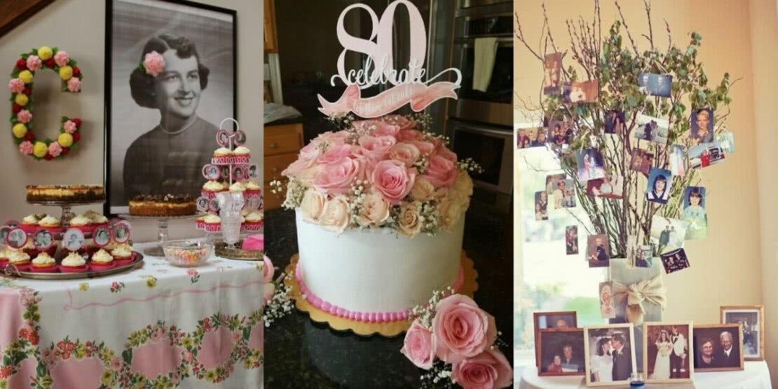 decoração 80 anos simples e barata