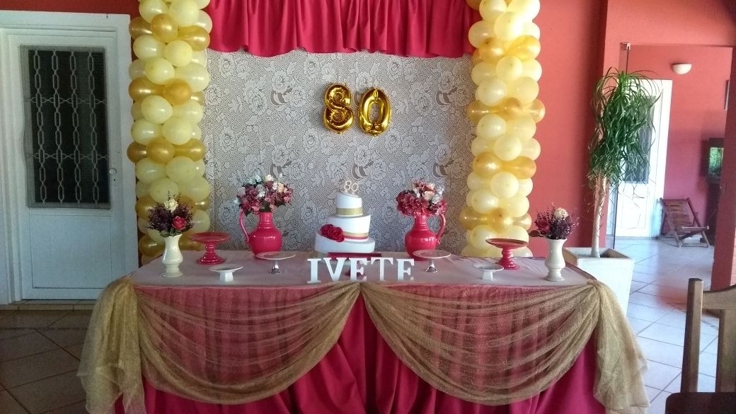 painel 80 anos simples