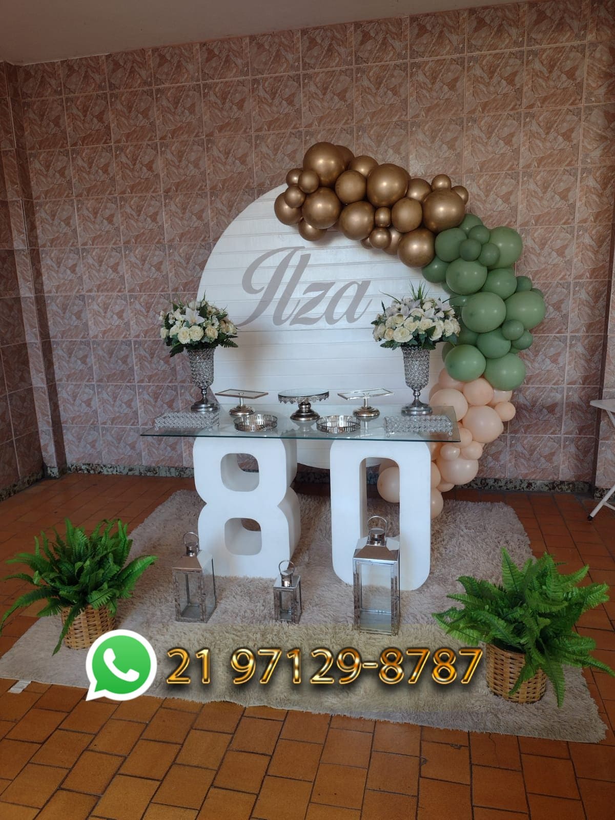 decoração 80 anos simples e barata