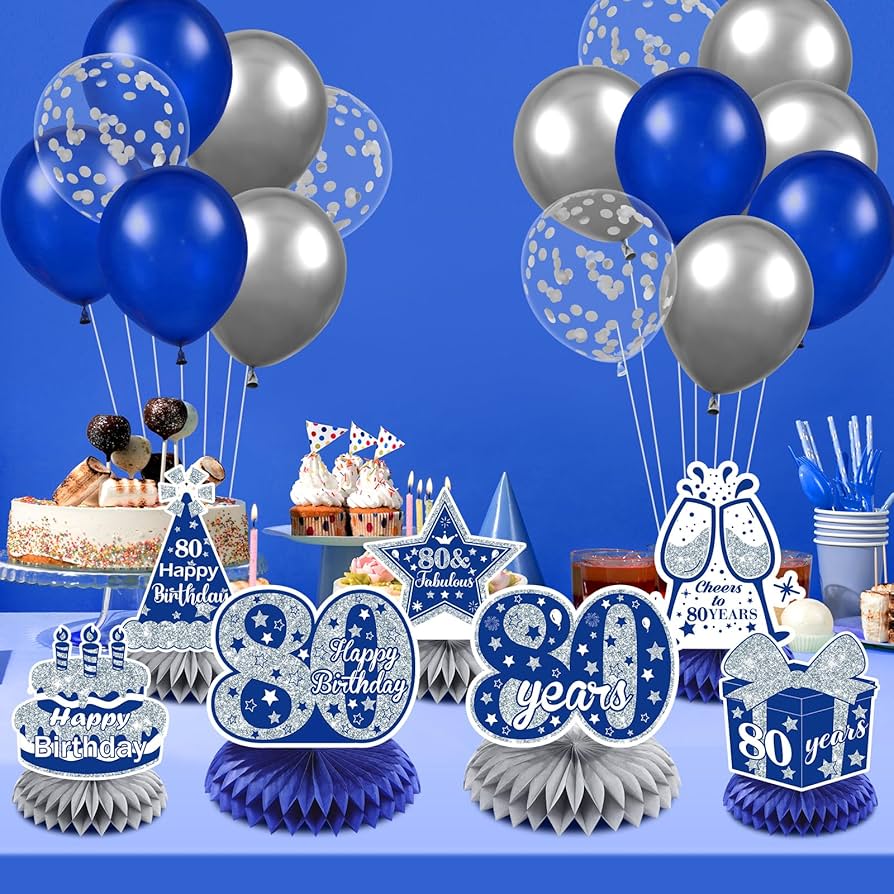 como decorar festa 80 anos simples