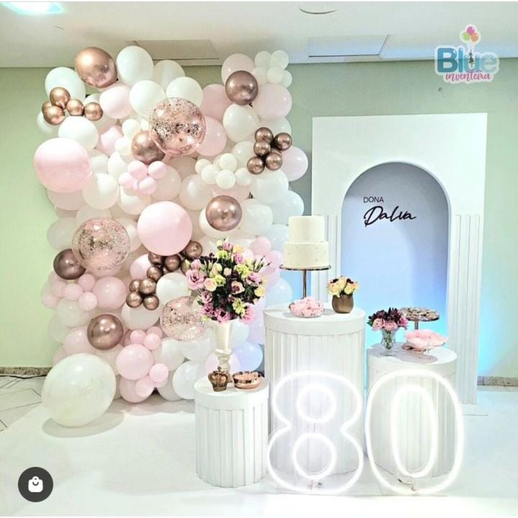 decoração anos 80 simples