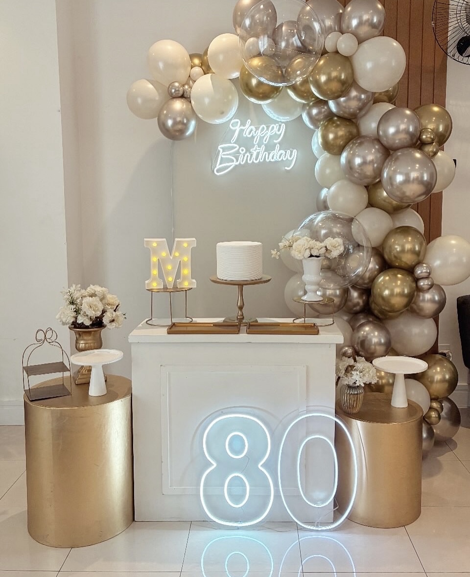 painel 80 anos simples