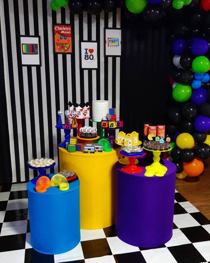 decoração de sala anos 80