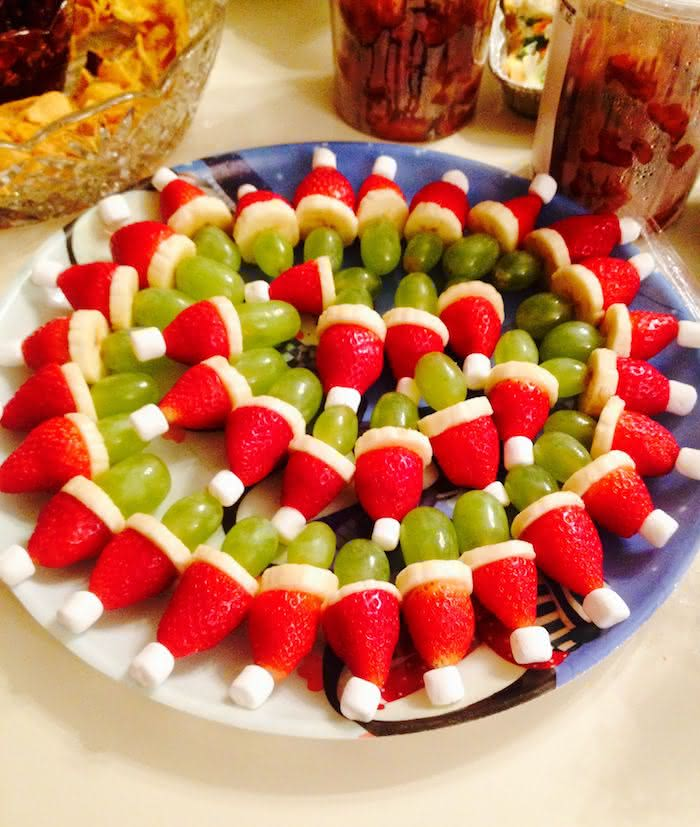 centro de mesa de natal com frutas e velas