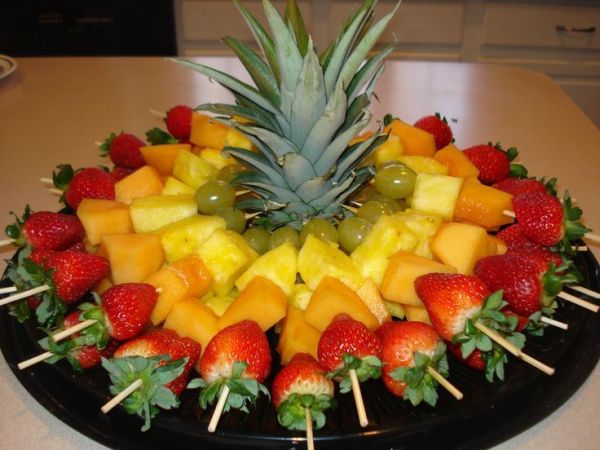 como decorar com frutas