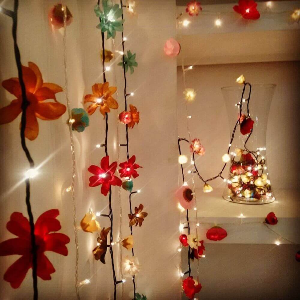 decoração com luzinhas